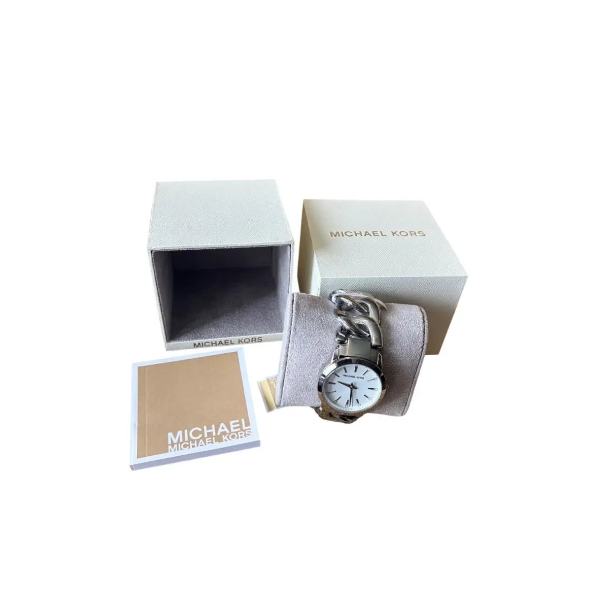 Michael Kors Womens Stainless Steel Silver Watch MK3607 Box