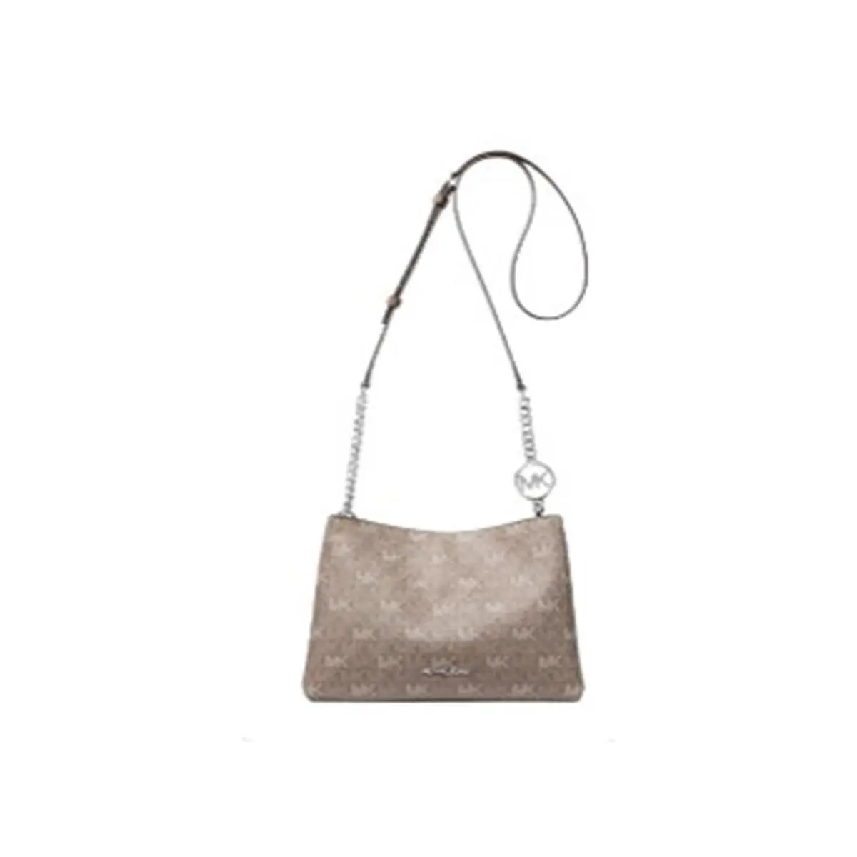 Michael Kors Outlet Christina Small Signature Logo Crossbody Bag Mushroom 35F6