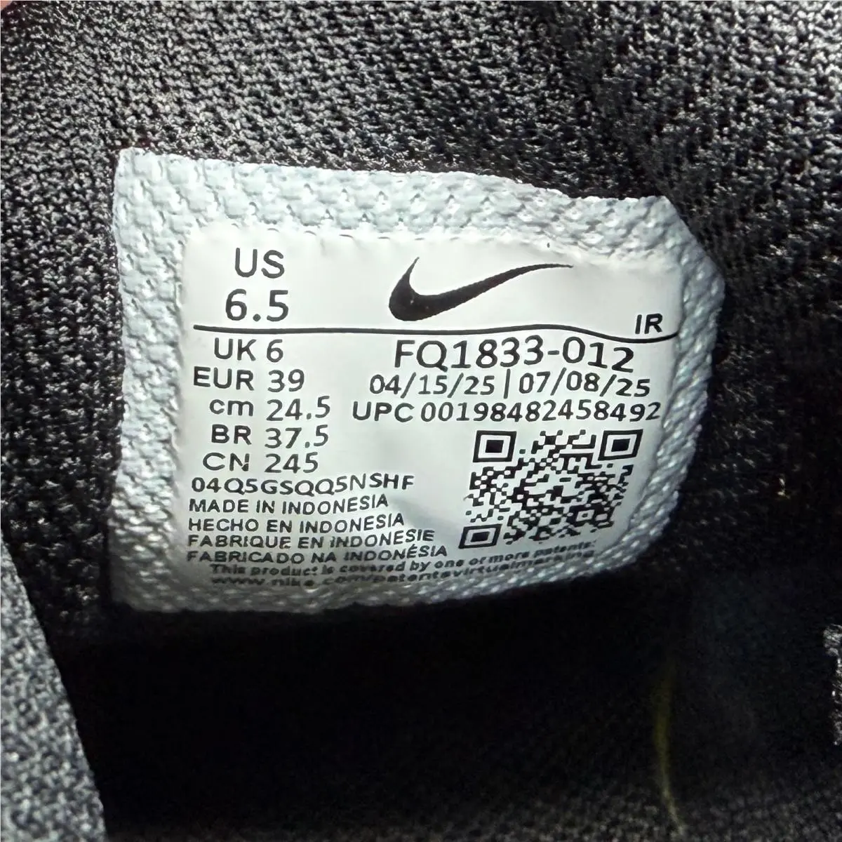 Nike shoes - FQ1833012 - FQ1833-012 - Black 10