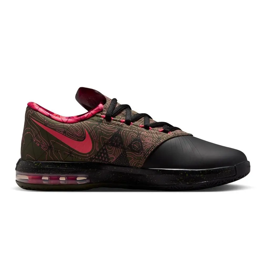 Big Kid`s Nike KD VI Meteorology Blk/atomic Red-med Olive IU1287 001