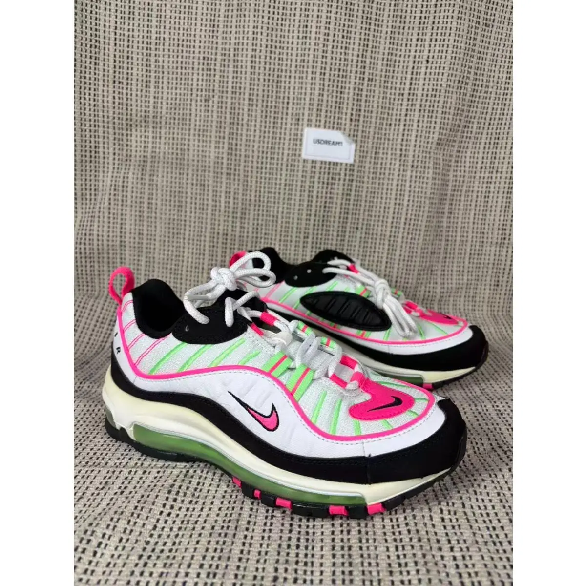Nike shoes - Nike Air Max 98 - Air Max - CI3709-101 - White Illusion Green Hyper Pink 11