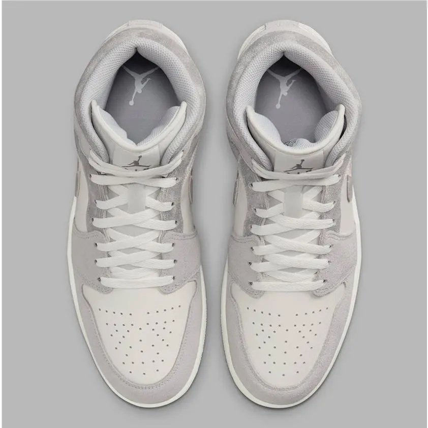 Nike shoes - Jordan 1 Retro MID SE - Neutral Grey Smoke Grey Sail 5
