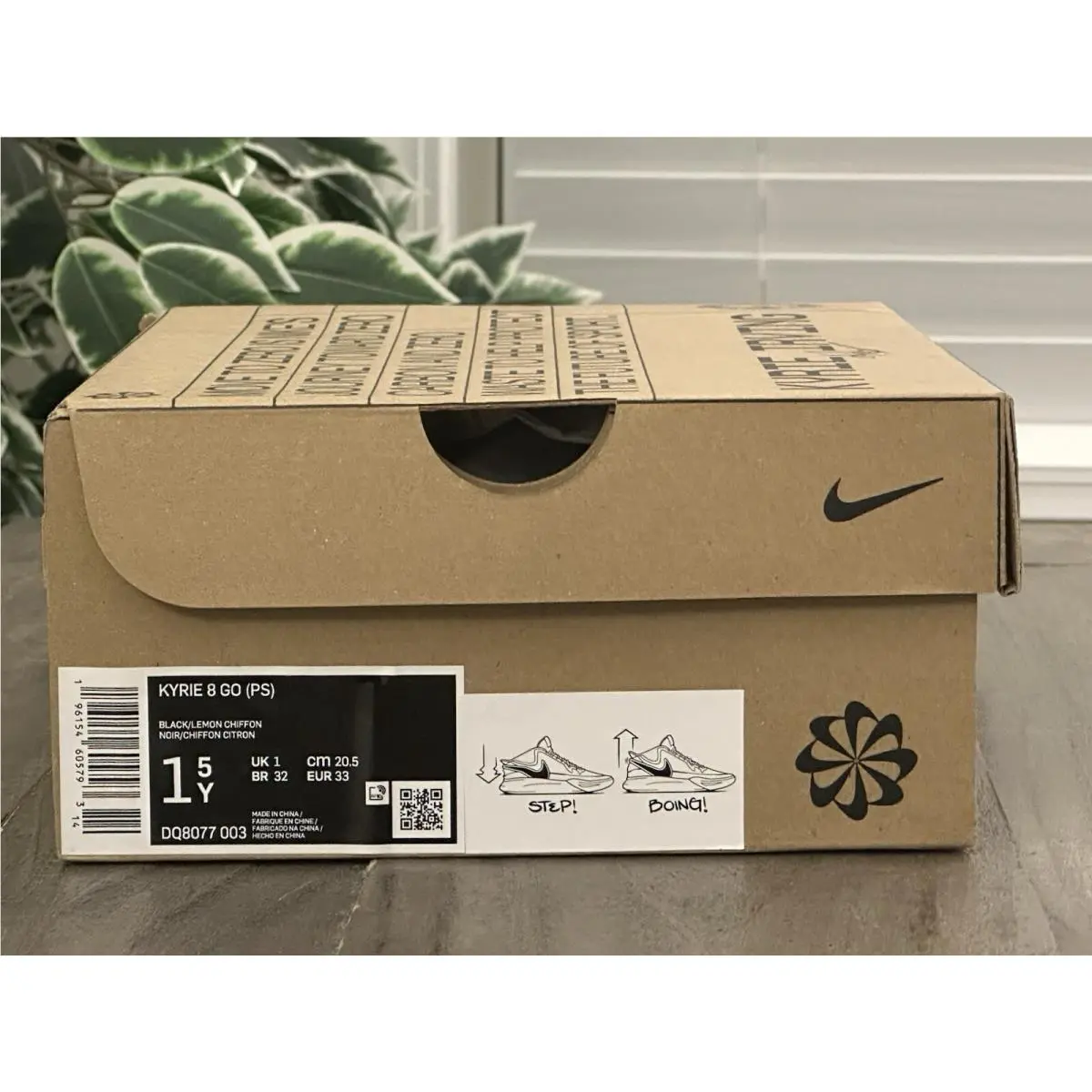 Nike shoes - Nike Kyrie 8 Go (PS) - DQ8077-003 - Black Lemon Chiffon (UPC: 196154605793) 12