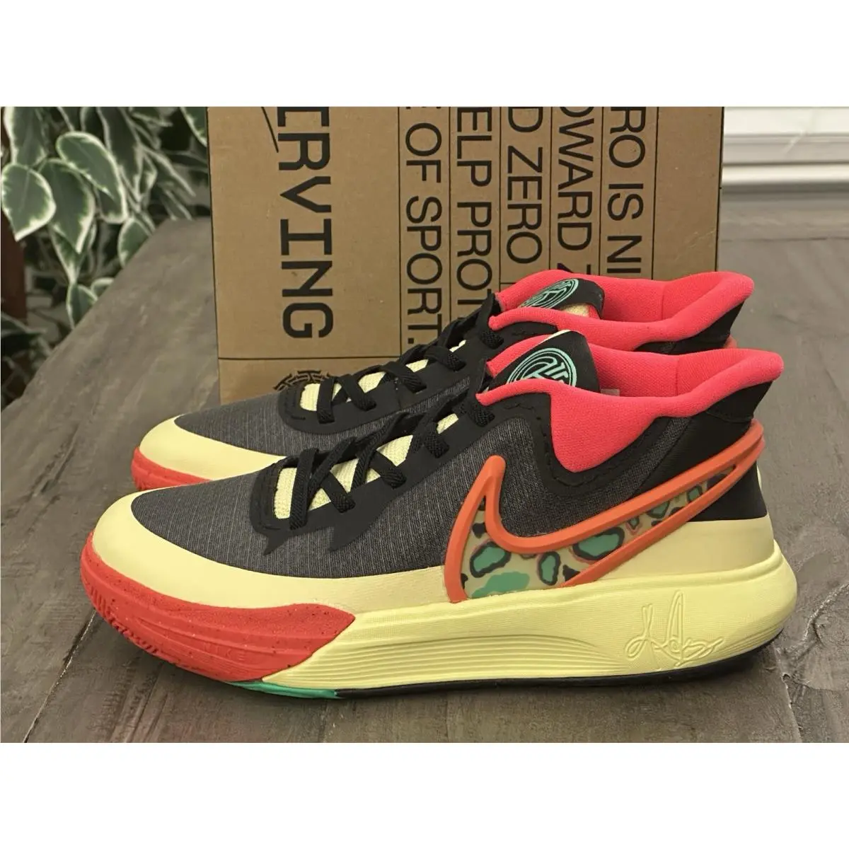 Nike shoes - Nike Kyrie 8 Go (PS) - DQ8077-003 - Black Lemon Chiffon (UPC: 196154605793) 4