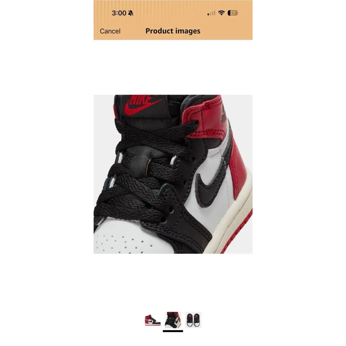 Nike shoes - Jordan 1 - Red 0