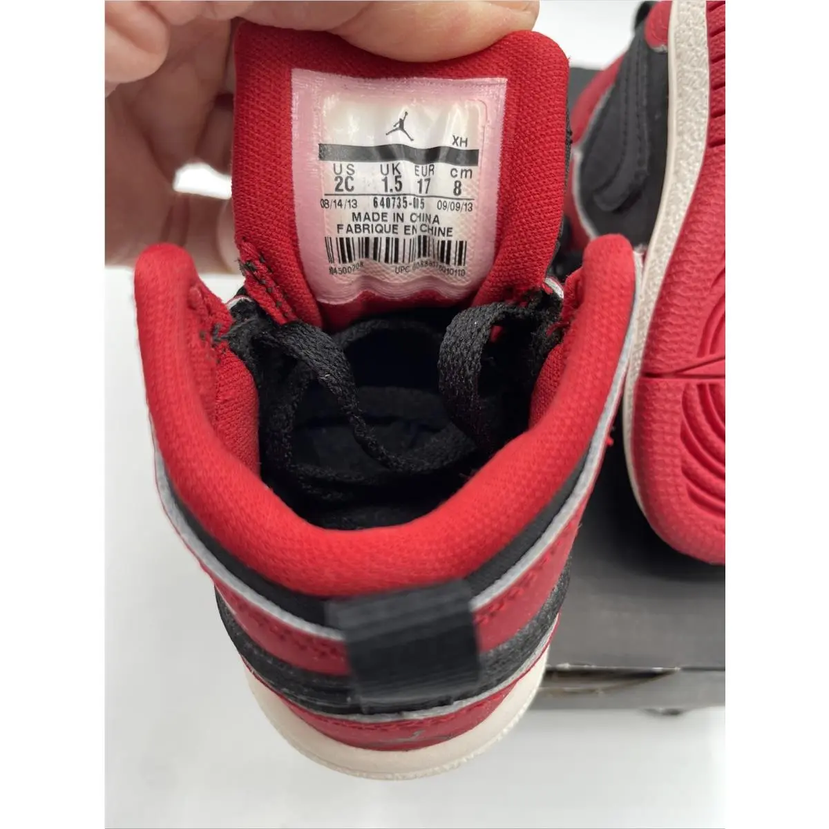 Nike shoes - Jordan 1 - 640735-005 - Black (UPC: 0885176010110) 6