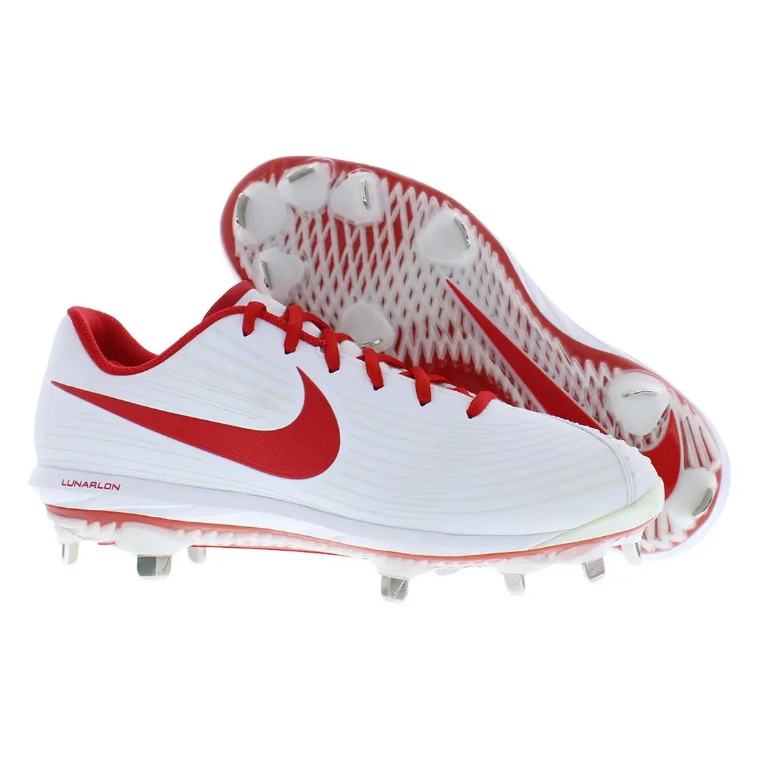 Nike Lunar Hyperdiamond 3 Pro Womens Shoes Size 10 Color: White/university Red - White, Main: White