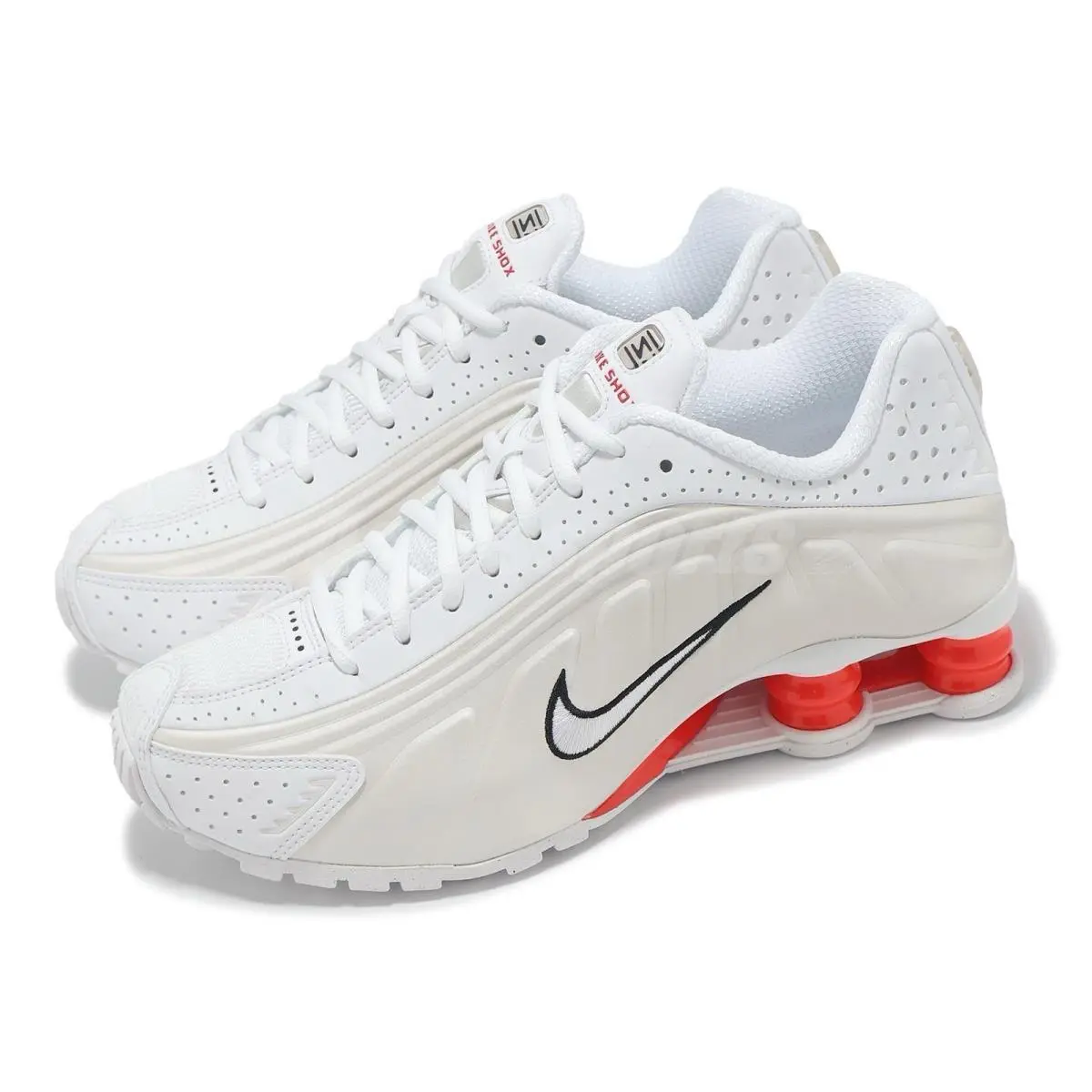 Nike shoes - Nike Shox R4 - Shox - White 0