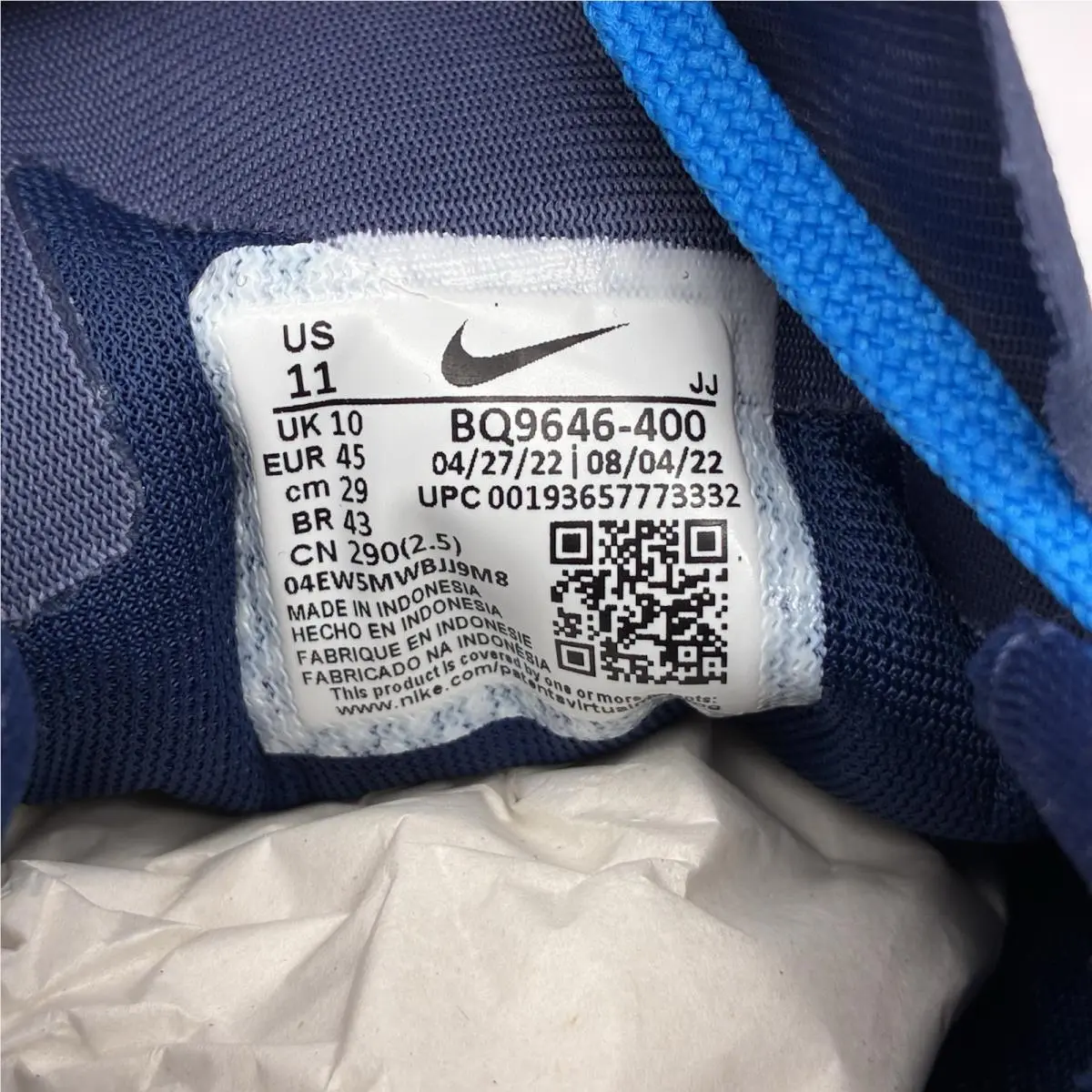 Nike shoes - Nike Air Zoom Pegasus 37 - BQ9646-400 - Blue (UPC: 0193657773332) 8