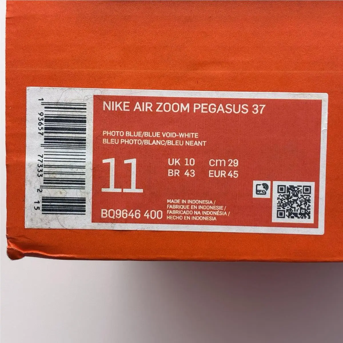 Nike shoes - Nike Air Zoom Pegasus 37 - BQ9646-400 - Blue (UPC: 0193657773332) 9