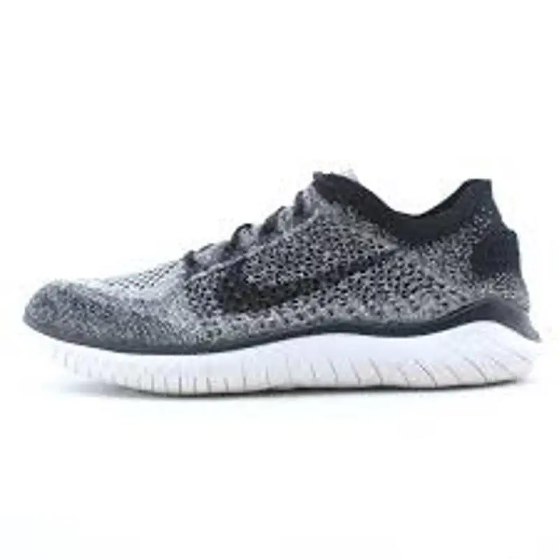 Nike Free RN Flyknit 2018 Women’s Running Shoes White Black 8.5 Lightweight