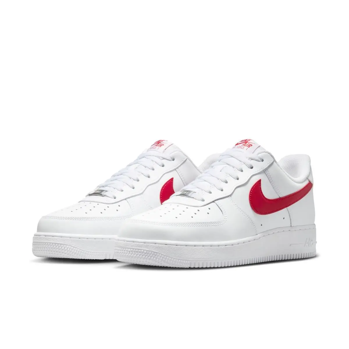 Mens Nike Air Force 1 07 FJ4146-133 White/university Red Sneaker-size 8.5