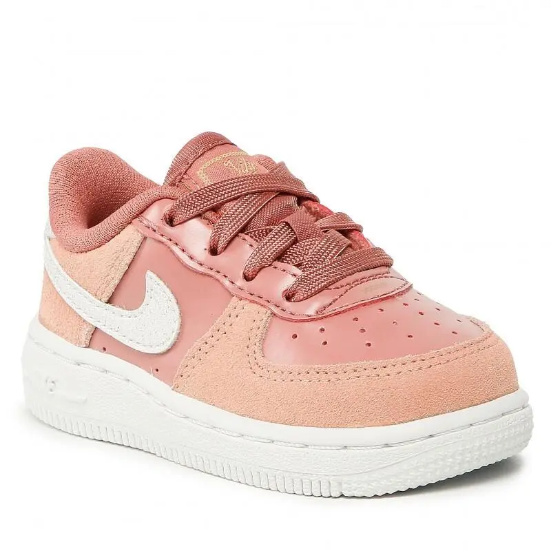 Nike Toddler Baby Air Force 1 TD CD7417 600 Pink Quartz Sneaker Shoe Size 6