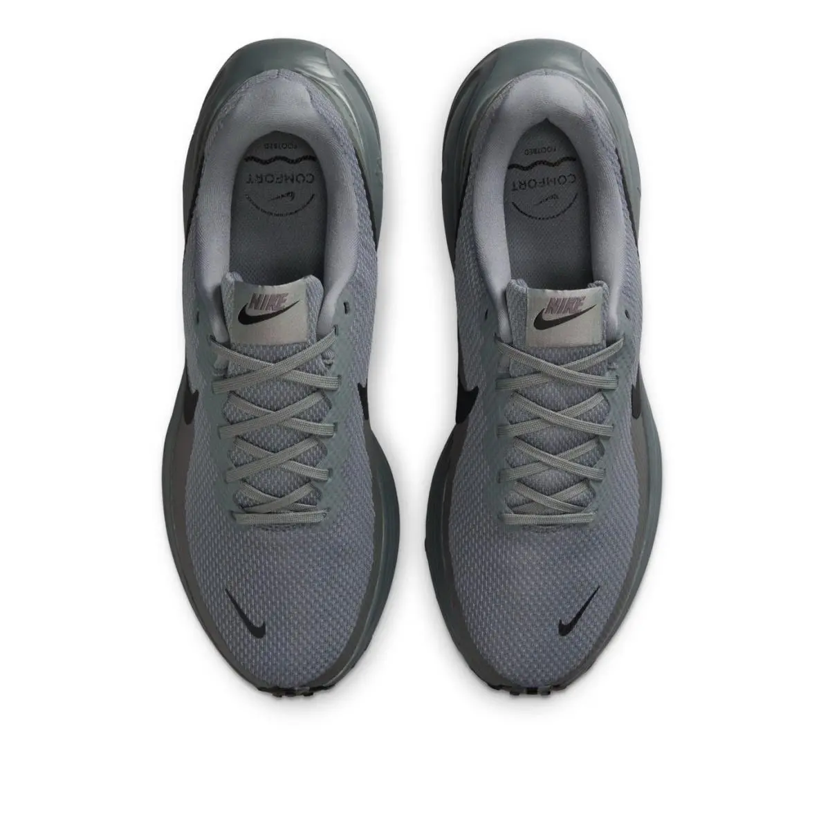 Size 12 Nike Revolution 8 Men`s Running Shoe - Grey/black - Gray