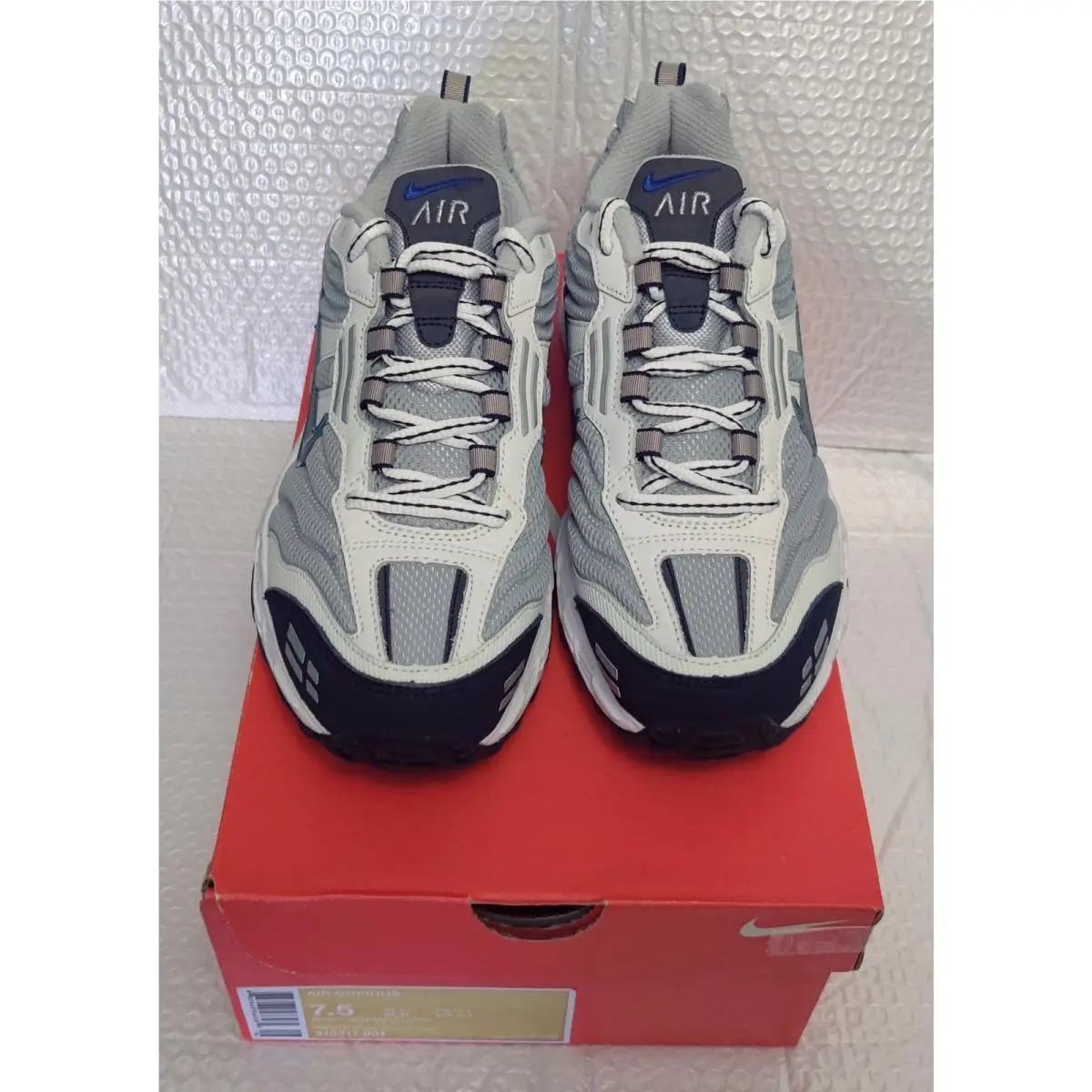 Nike shoes - Nike Air Copious - Air Copious - 310317-001 - Metallic Silver White Blue logo 1