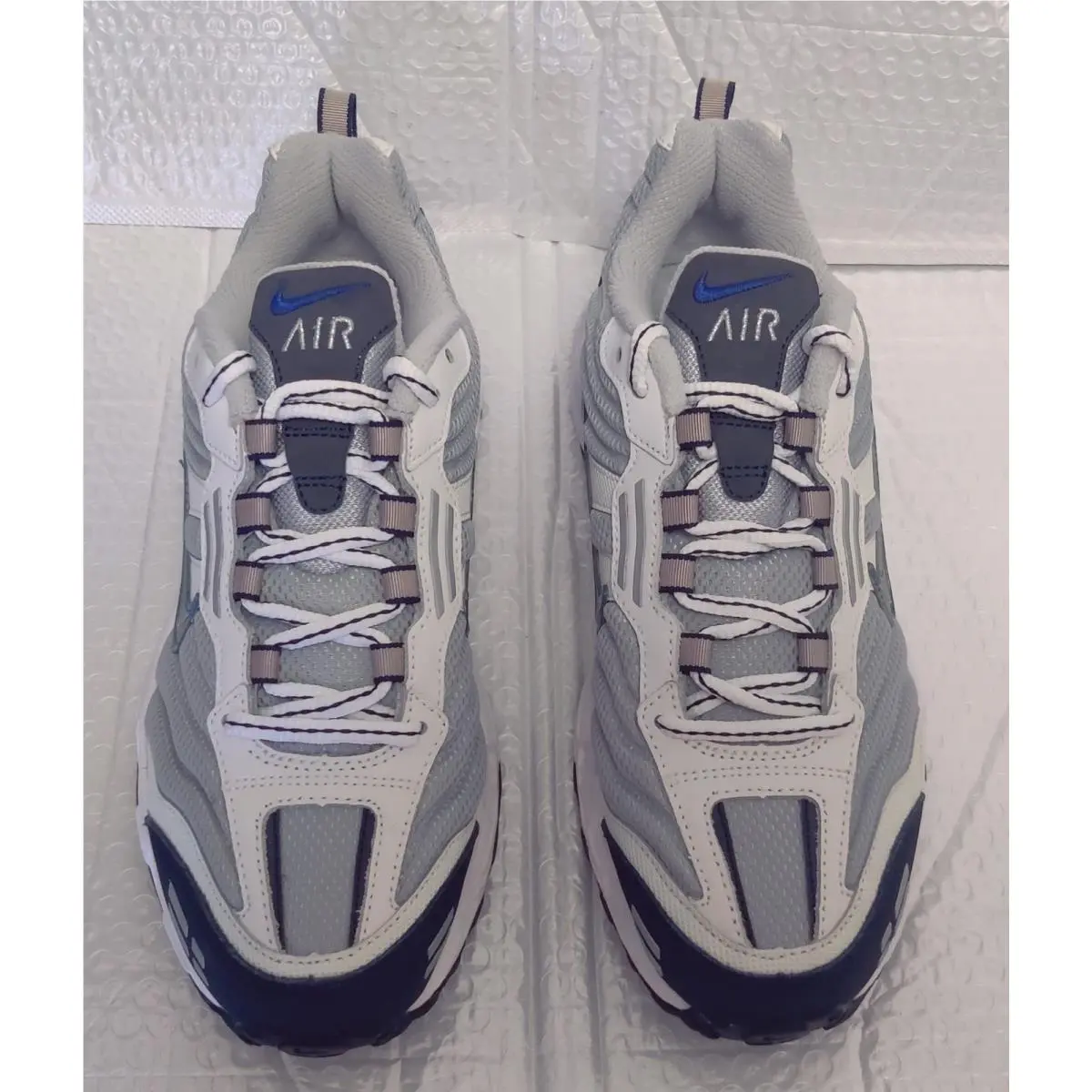 Nike shoes - Nike Air Copious - Air Copious - 310317-001 - Metallic Silver White Blue logo 2