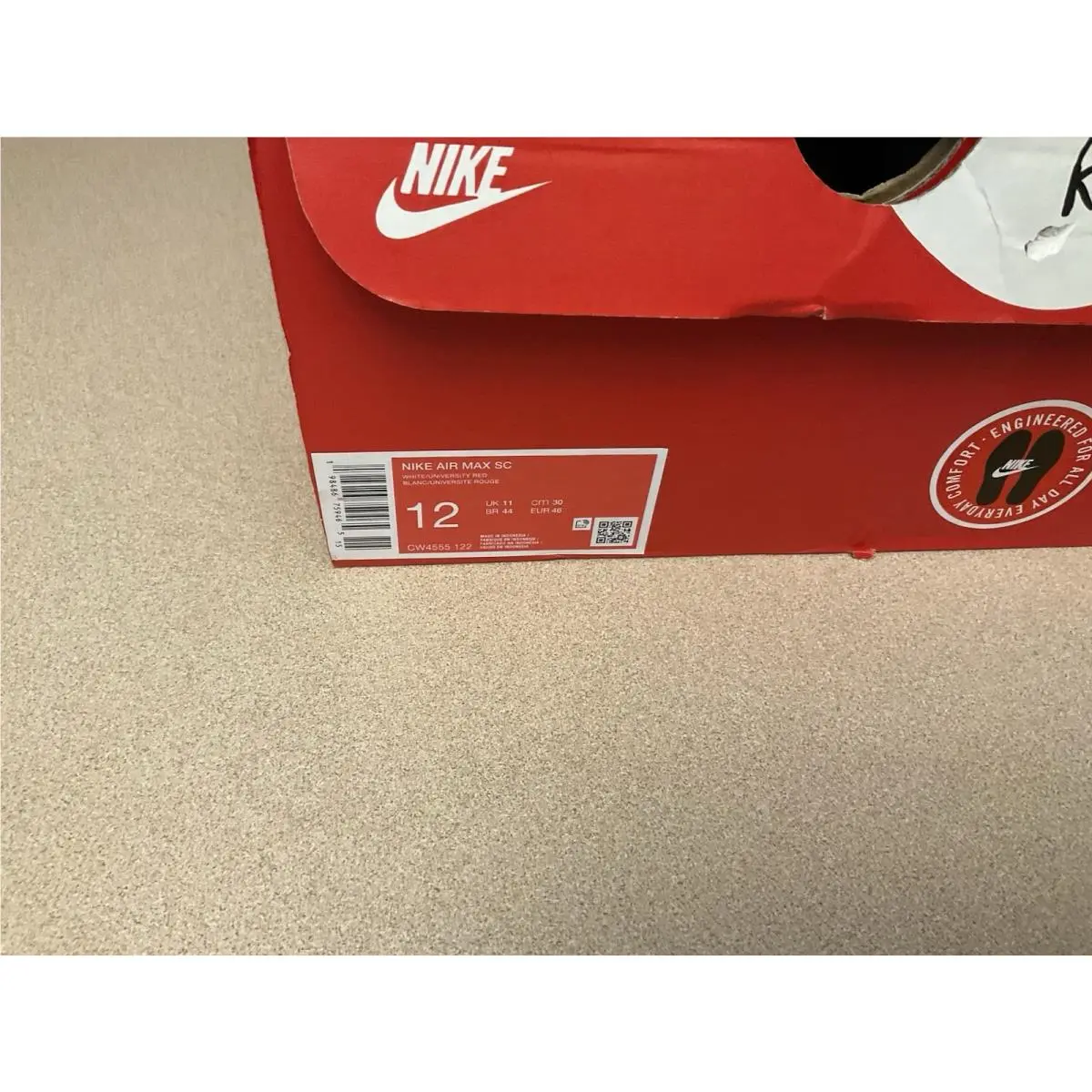 Nike shoes - Nike Air Max SC - Air Max - Cw4555-122 - White/Red 2