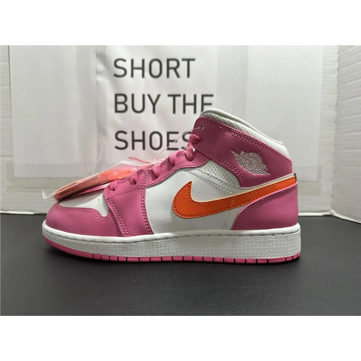 Nike shoes - Jordan Air 1 Mid GS - Pinksicle (UPC: 196148849165) 1