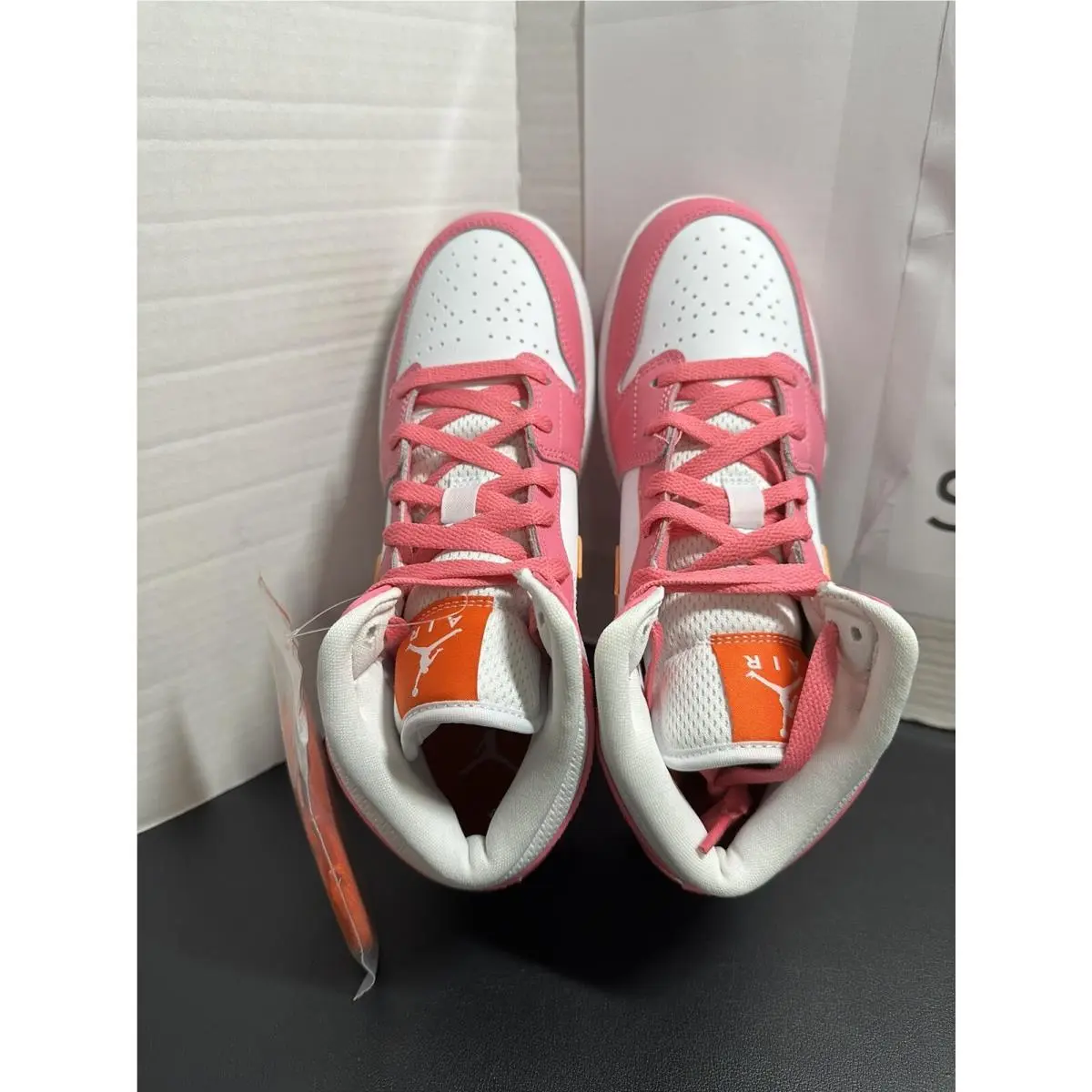 Nike shoes - Jordan Air 1 Mid GS - Pinksicle (UPC: 196148849165) 4