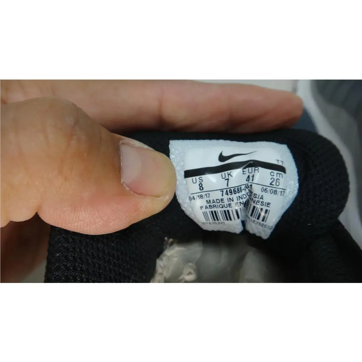 Nike shoes - Nike Air Max Invigor Print - 749688-001 - Black Gray White 7