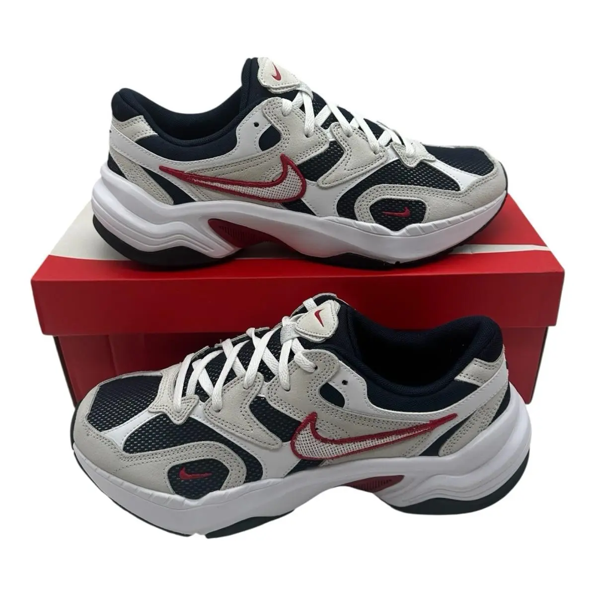 Nike AL8 Running Shoes Womens Sz 11 Obsidian/white/gym Red/black Sneakers