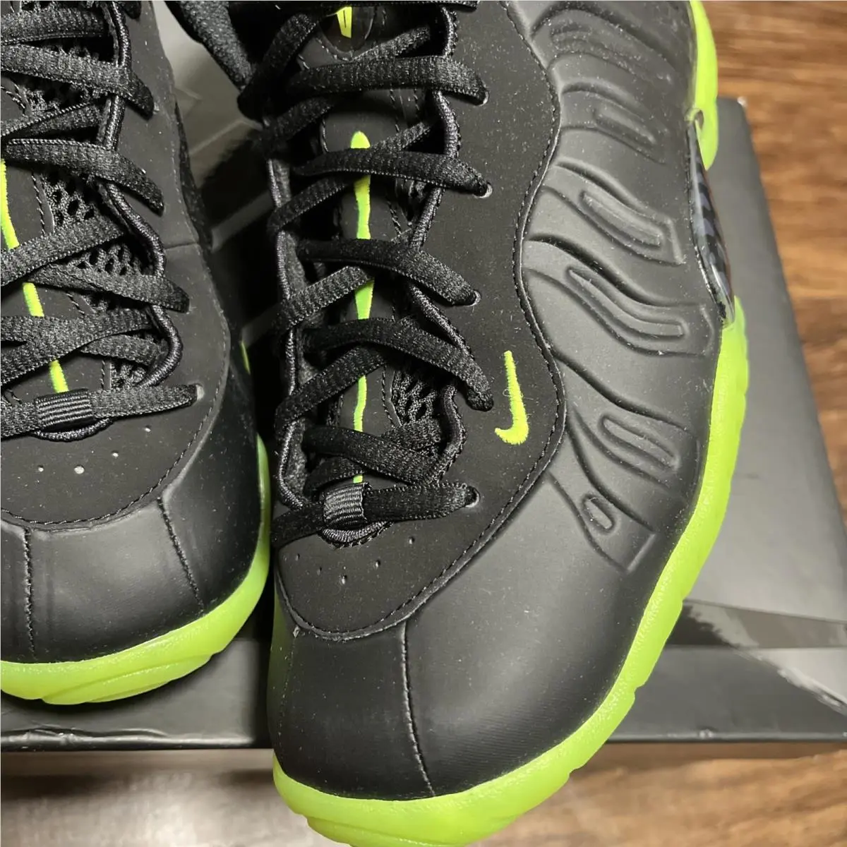 Nike shoes - Nike Little Posite - Little Posite - Black/Volt 1