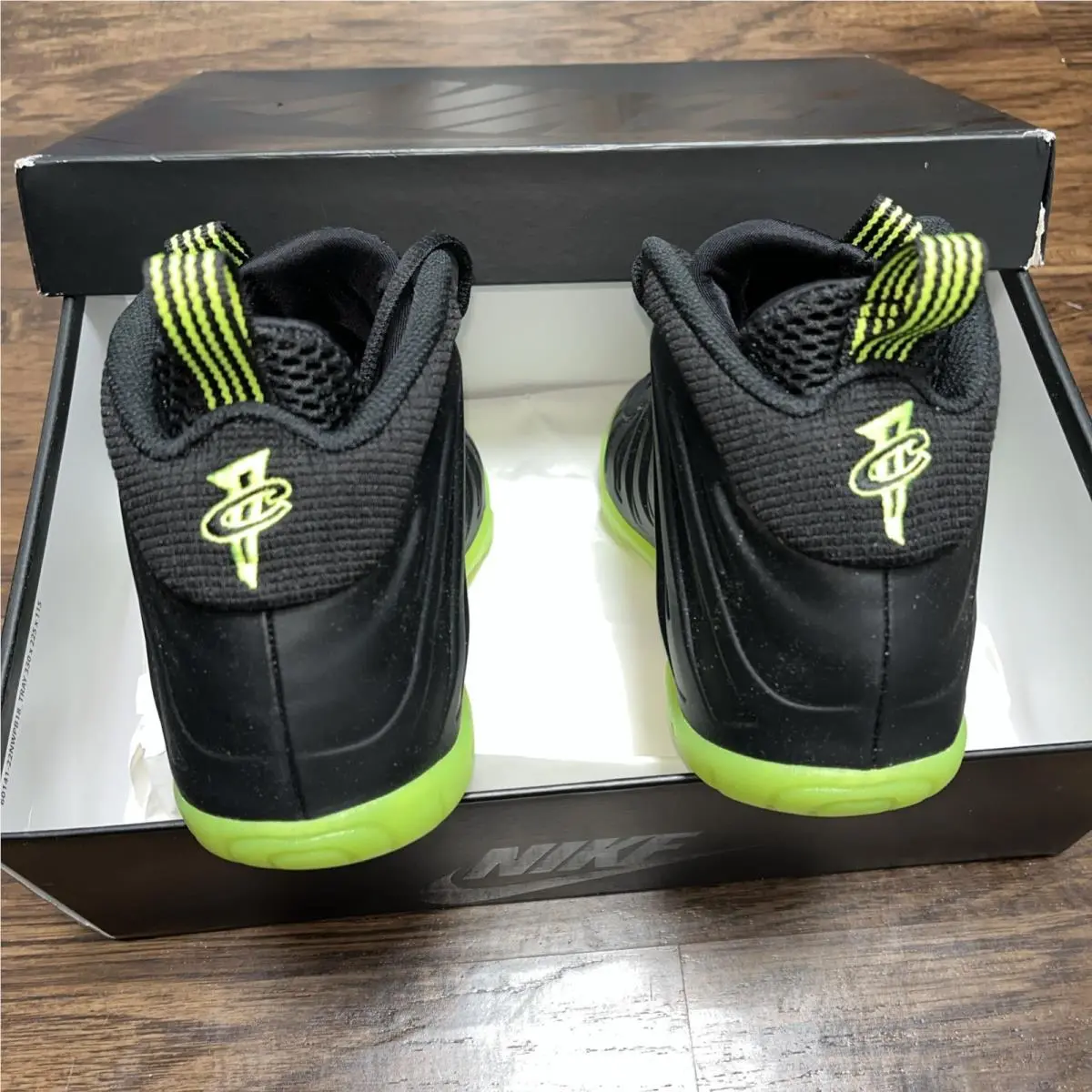 Nike shoes - Nike Little Posite - Little Posite - Black/Volt 4