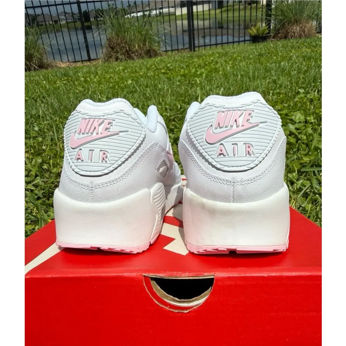 Nike shoes - Nike Air Max 90 - Air Max - CD6864-121 - white / pink 2