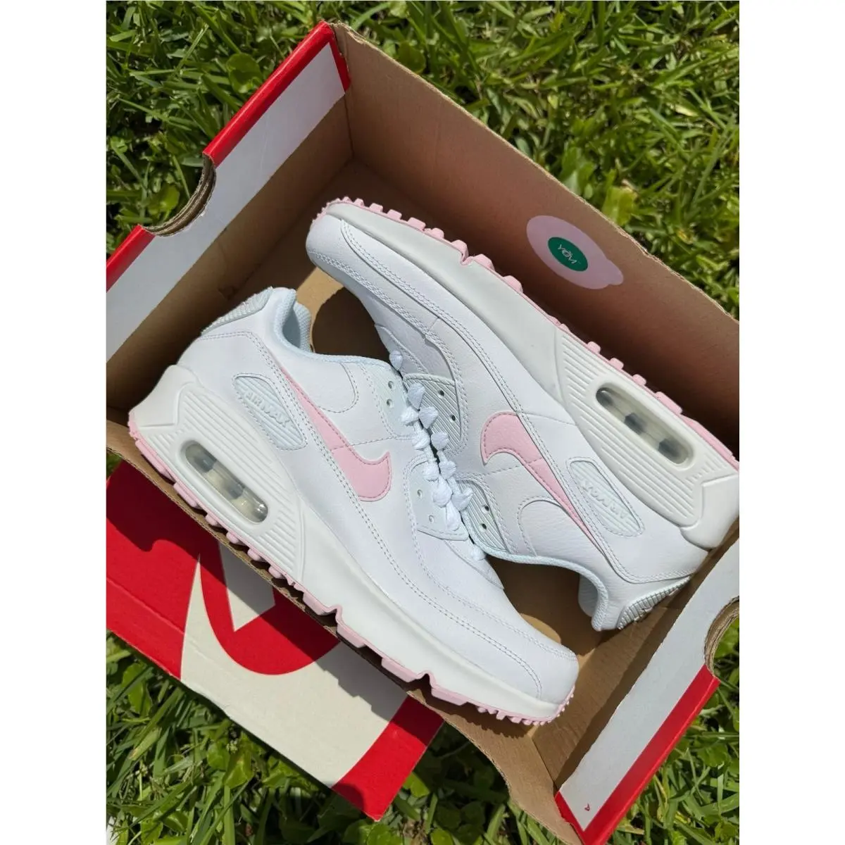 Nike shoes - Nike Air Max 90 - Air Max - CD6864-121 - white / pink 4