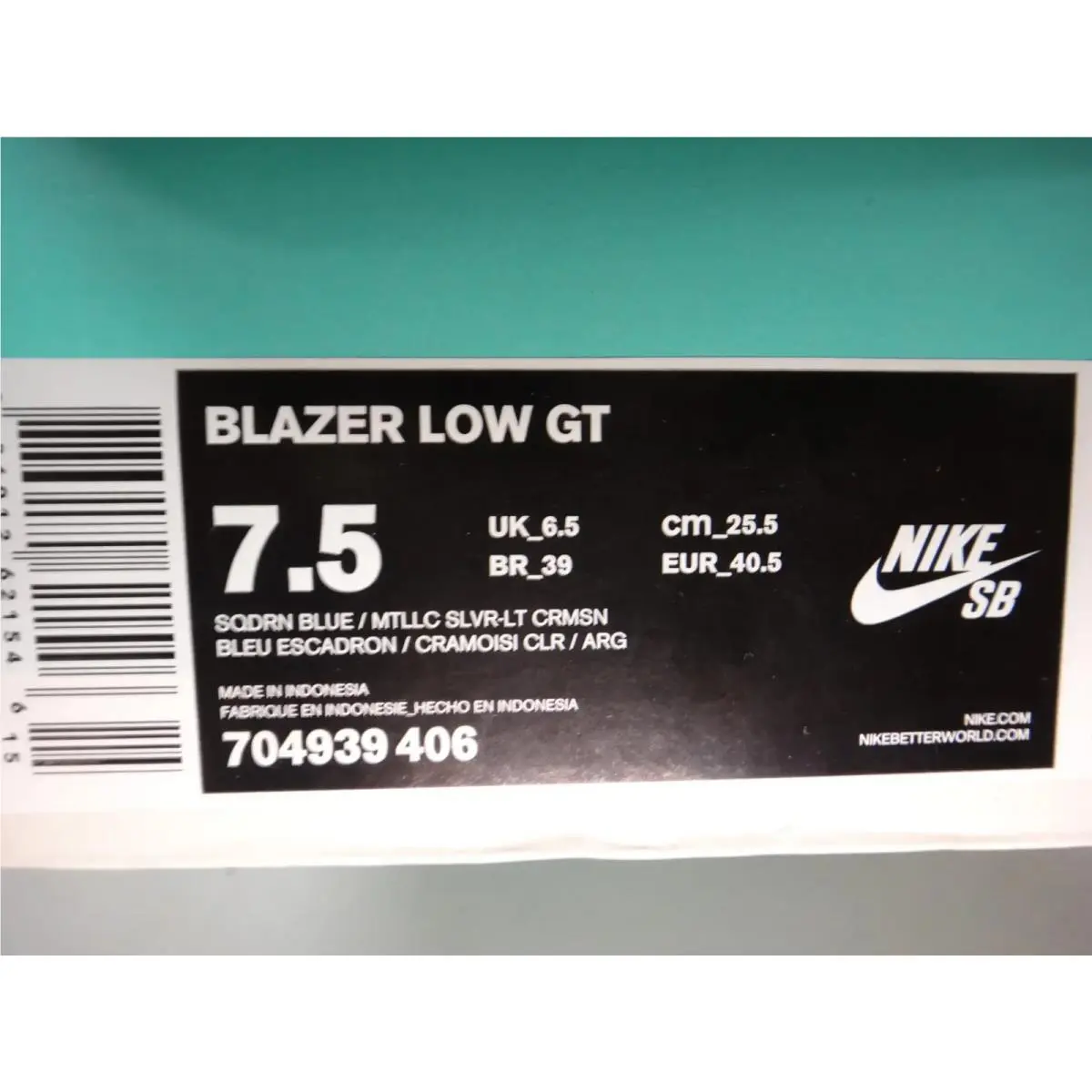 Nike shoes - Blazer GT SB - Blazer - 704939-406 - Blue 1