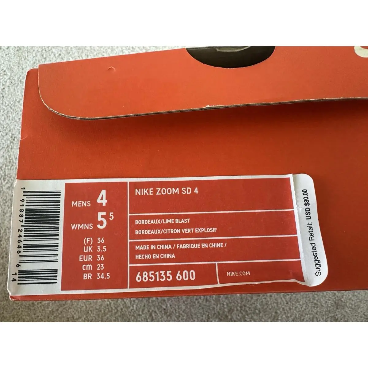 Nike shoes - Nike Zoom SD 4 - Zoom - 685135-600 - Purple (UPC: 191887246466) 9