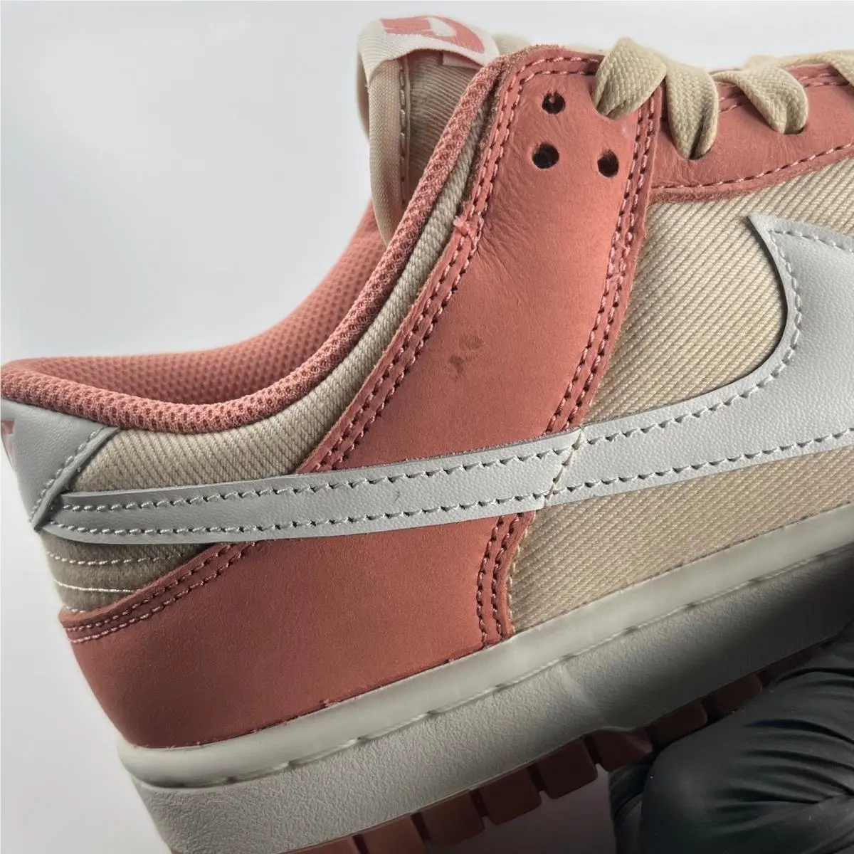 Nike shoes - Nike Dunk Low PRM Red Stardust - Pink 9