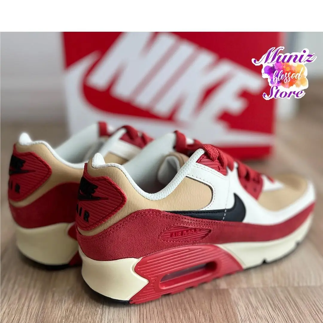 Nike shoes - Nike Air Max 90 - Air Max - CD6864 200 - Sesame/Black-Red Clay-Sail (UPC: 196149520605) 5
