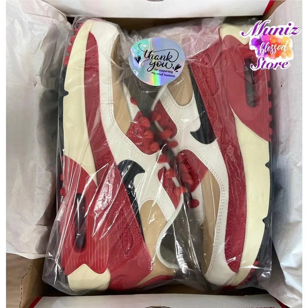 Nike shoes - Nike Air Max 90 - Air Max - CD6864 200 - Sesame/Black-Red Clay-Sail (UPC: 196149520605) 8