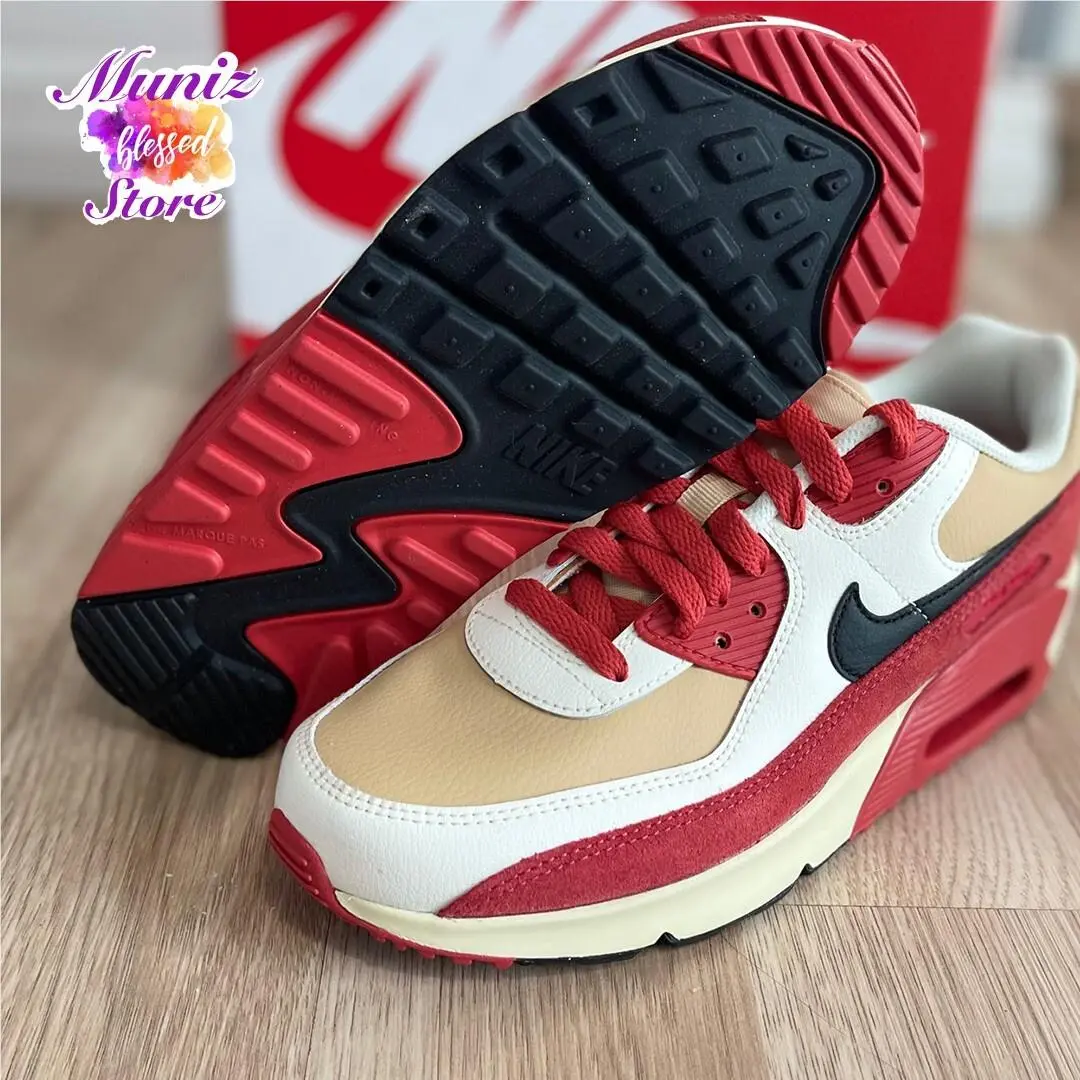 Nike shoes - Nike Air Max 90 - Air Max - CD6864 200 - Sesame/Black-Red Clay-Sail (UPC: 196149520605) 1