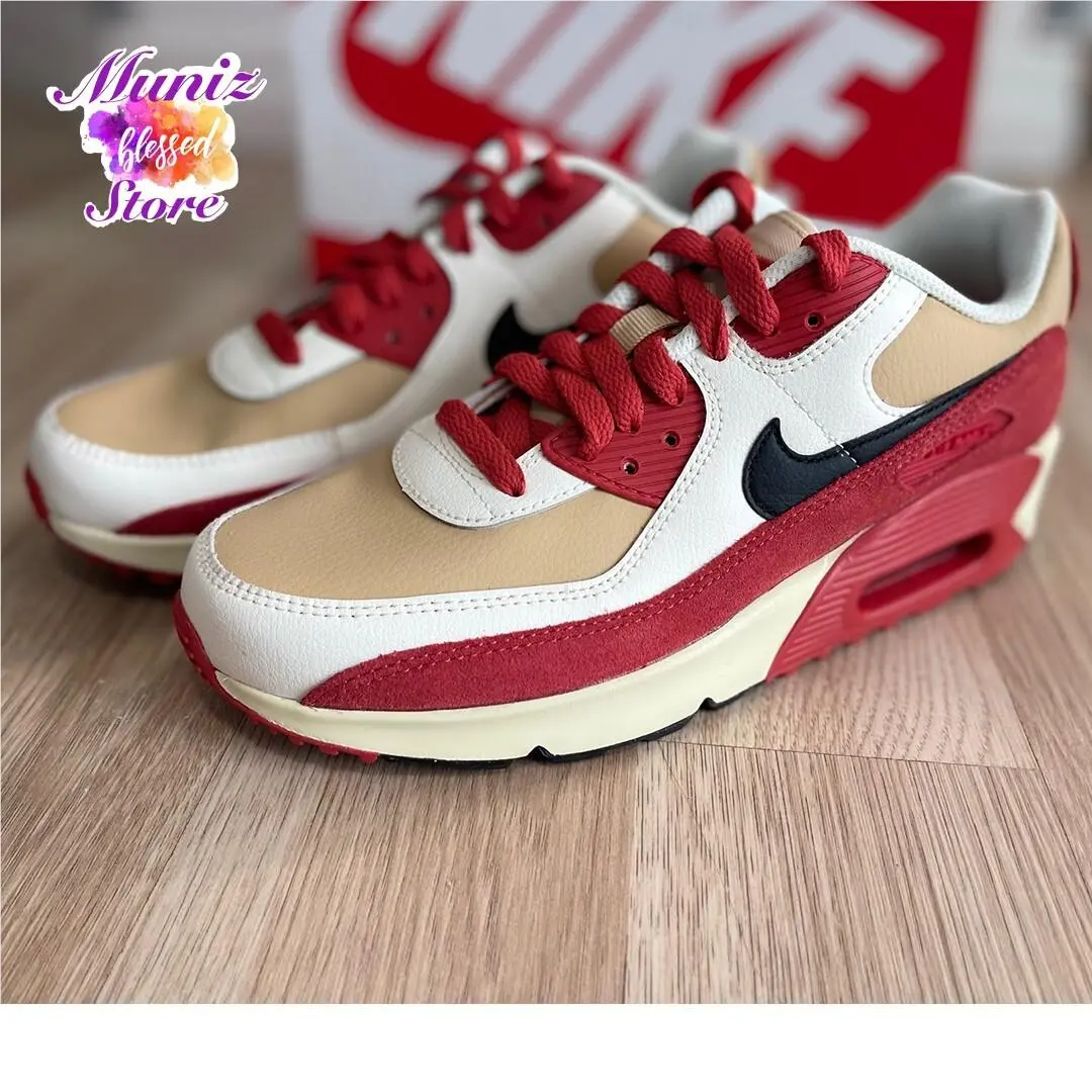 Nike shoes - Nike Air Max 90 - Air Max - CD6864 200 - Sesame/Black-Red Clay-Sail (UPC: 196149520605) 2