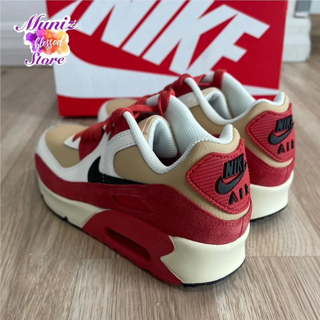 Nike shoes - Nike Air Max 90 - Air Max - CD6864 200 - Sesame/Black-Red Clay-Sail (UPC: 196149520605) 3