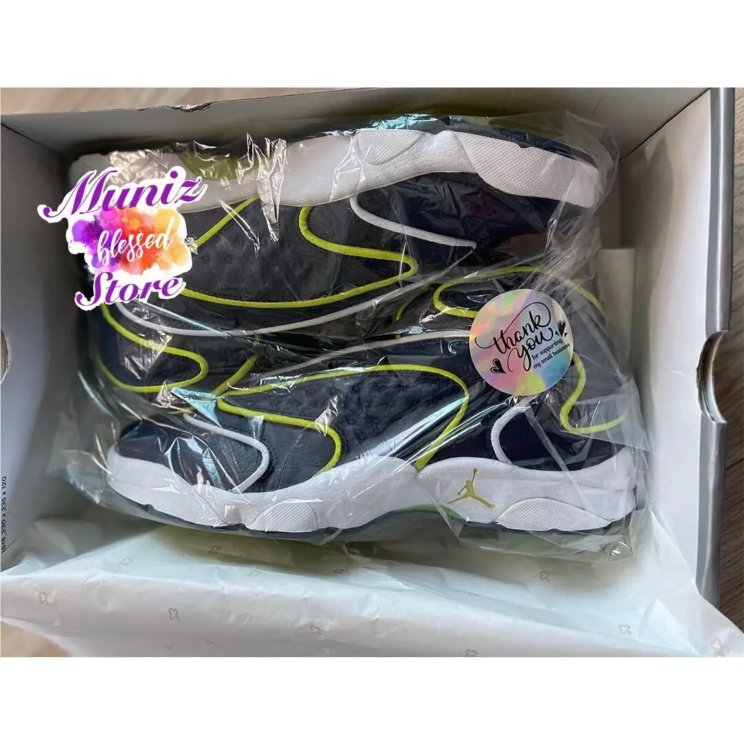 Nike shoes - OG retro 13 - retro - Navy/VenomGreen/White 5