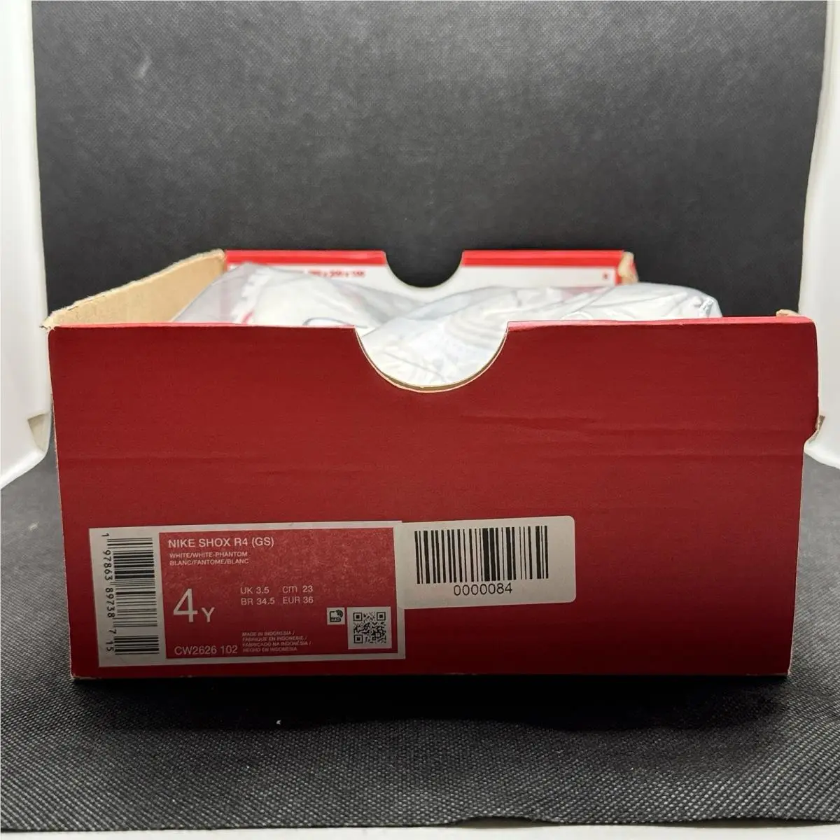 Nike shoes - Nike Shox R4 - Shox - White / Red 20