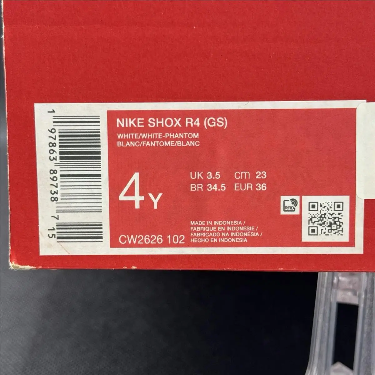 Nike shoes - Nike Shox R4 - Shox - White / Red 19