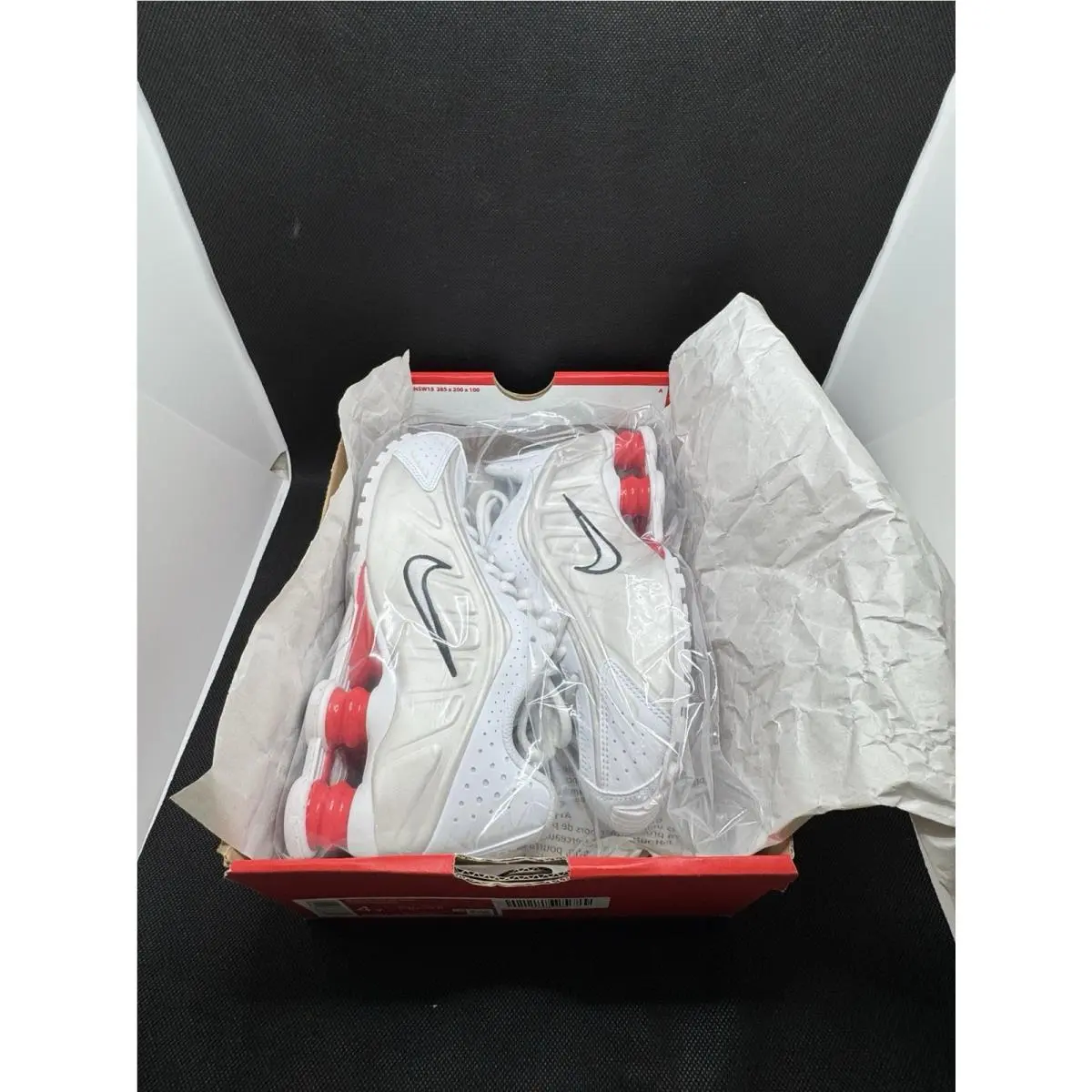 Nike shoes - Nike Shox R4 - Shox - White / Red 21
