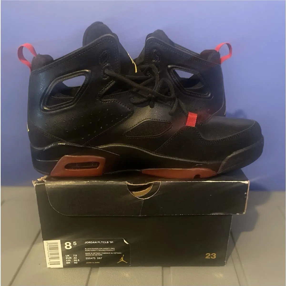 Nike shoes - Air Jordan Flight Club 91 - 555475 067 - Black 0