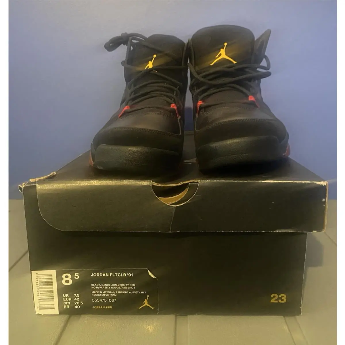 Nike shoes - Air Jordan Flight Club 91 - 555475 067 - Black 3