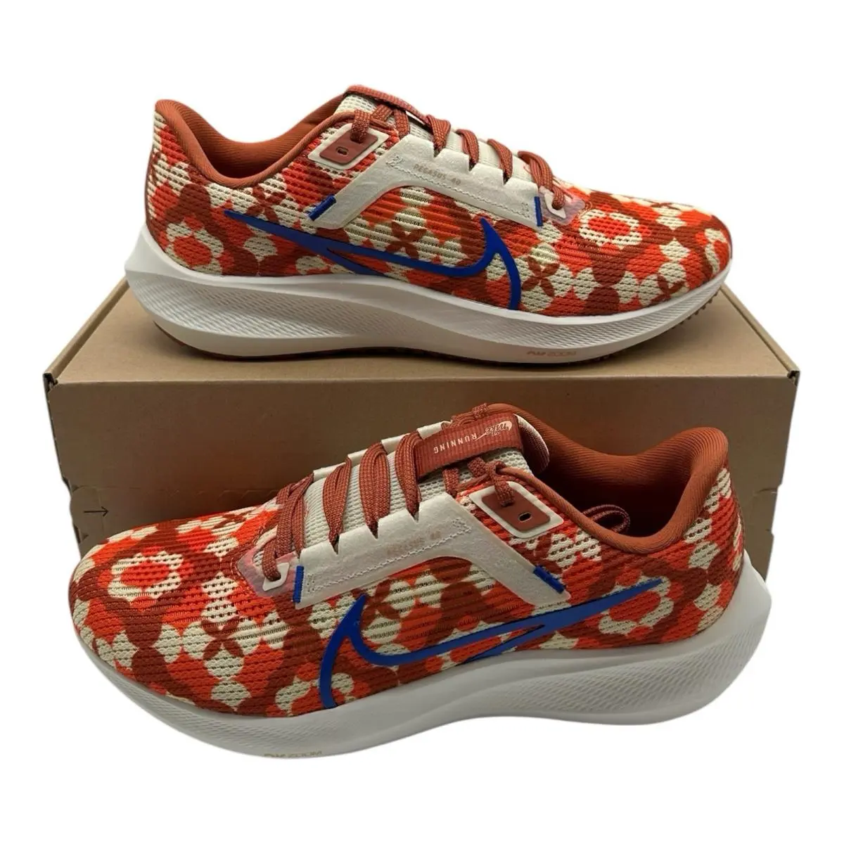 Nike Air Zoom Pegasus 40 Premium Shoes Mens 8 Women 9.5 Blue Orange Coconut Milk