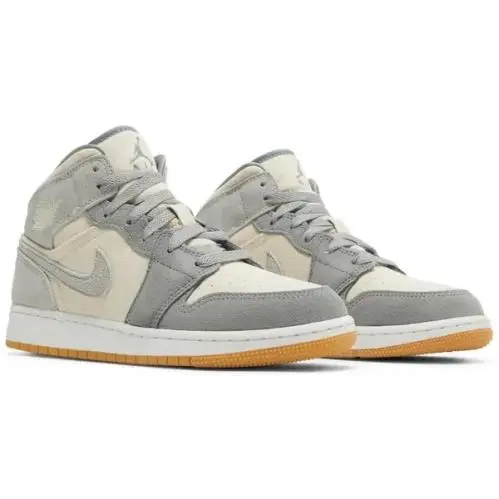 dn4346 100 Nike Air Jordan 1 Mid SE GS SZ 5y Coconut Milk