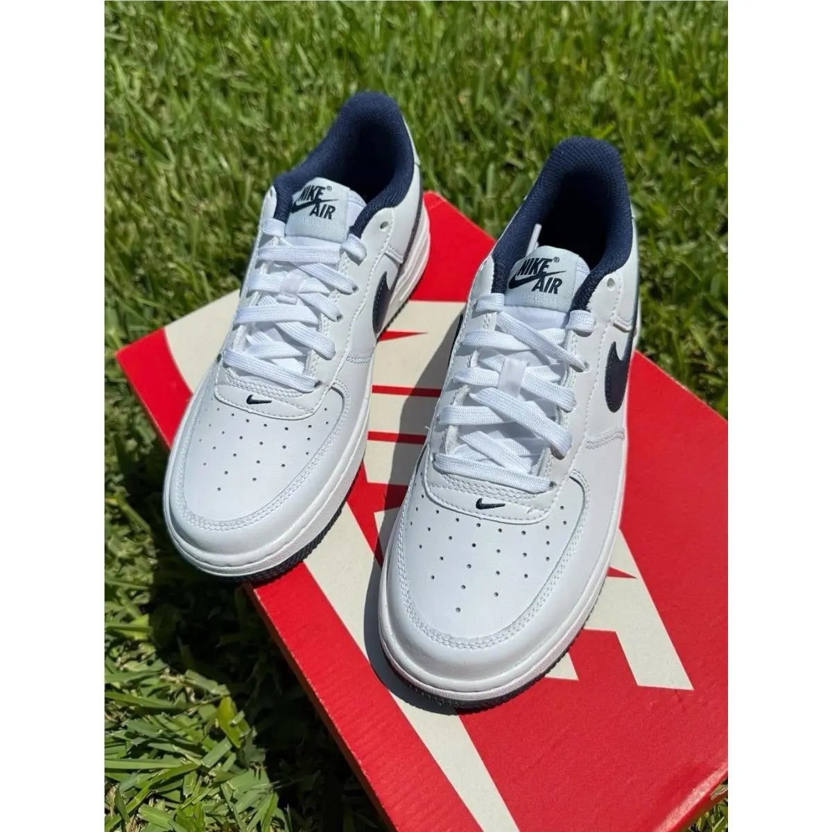 Nike shoes - Nike Air Force 1 - Air Force - FV5948-104 - WHITE / NAVY 0