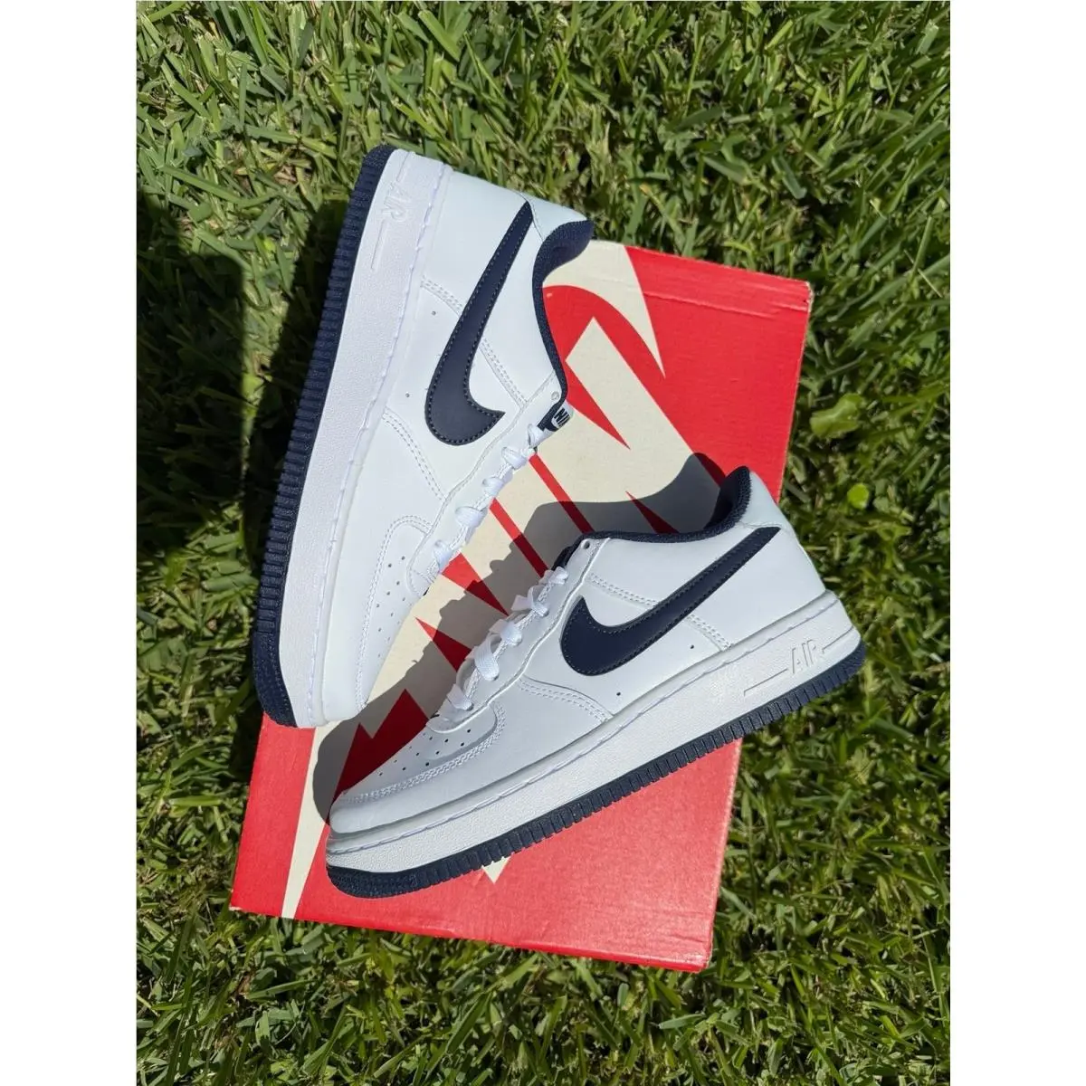 Nike shoes - Nike Air Force 1 - Air Force - FV5948-104 - WHITE / NAVY 2