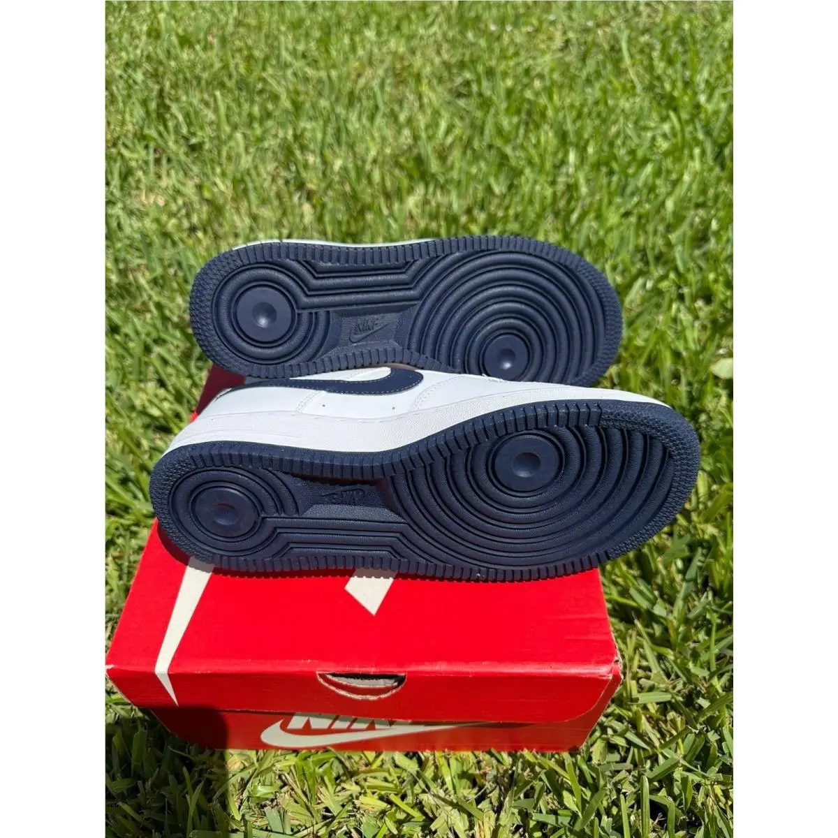 Nike shoes - Nike Air Force 1 - Air Force - FV5948-104 - WHITE / NAVY 3