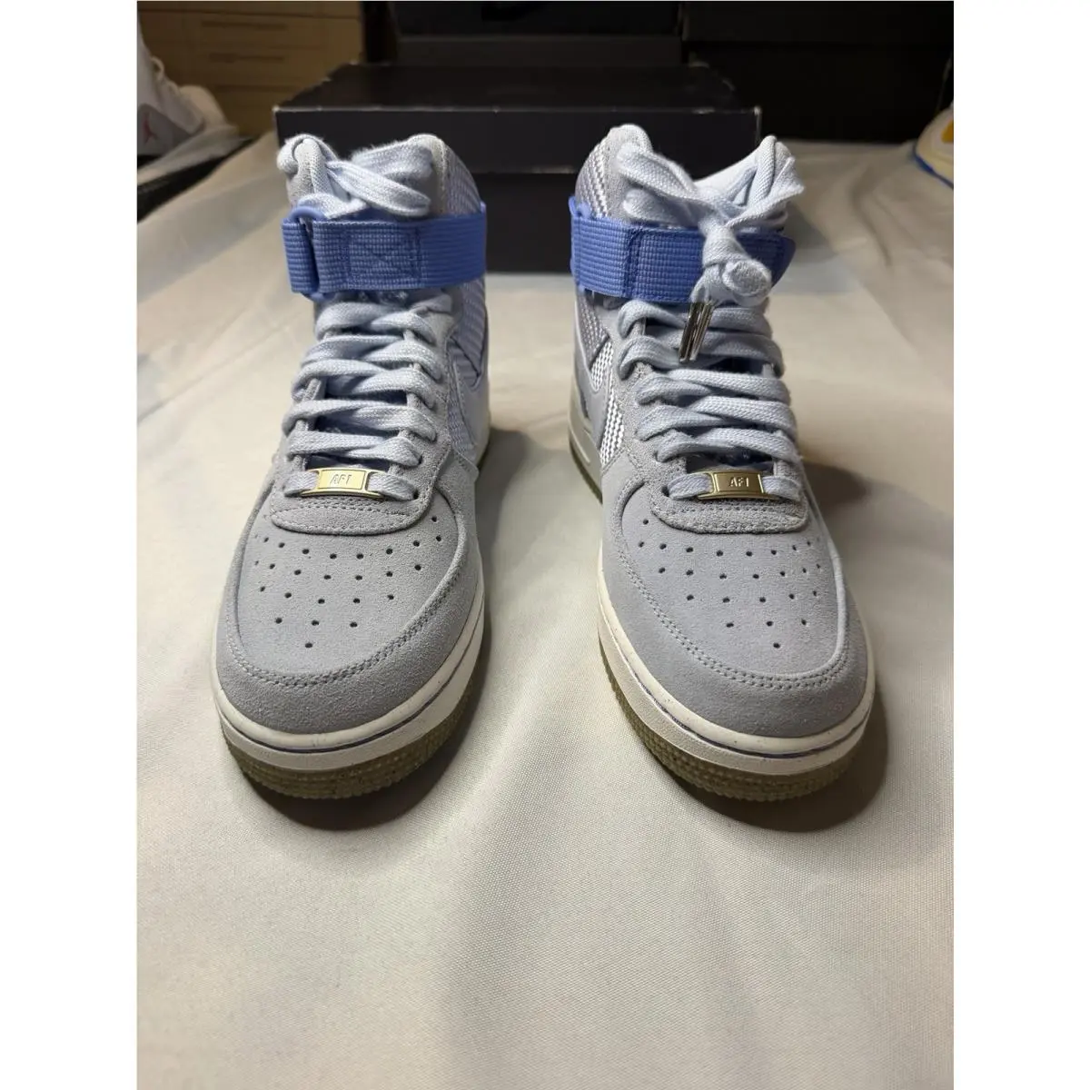 Nike shoes - Nike Air Force 1 - Air Force - Gray, Blue, White 1