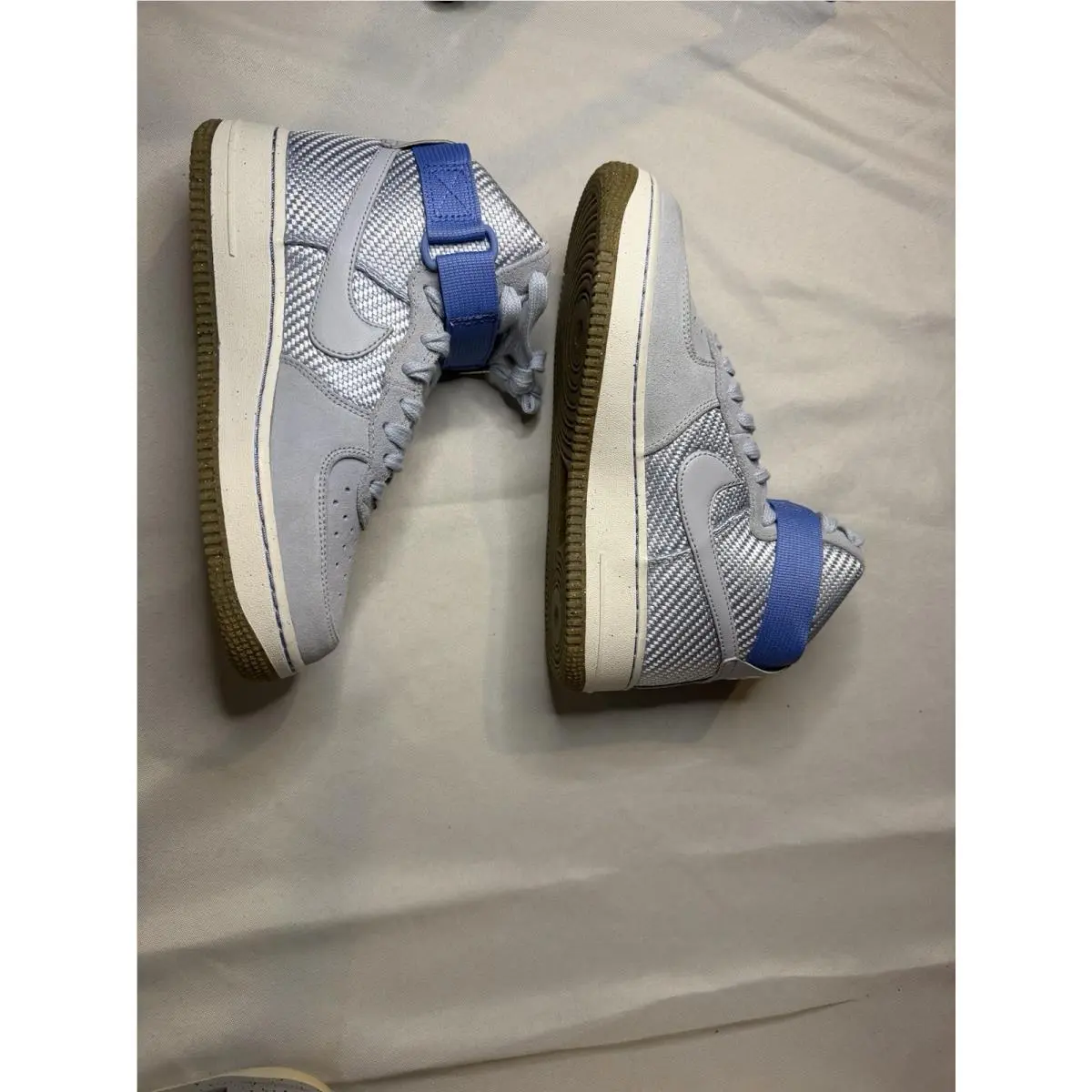 Nike shoes - Nike Air Force 1 - Air Force - Gray, Blue, White 3